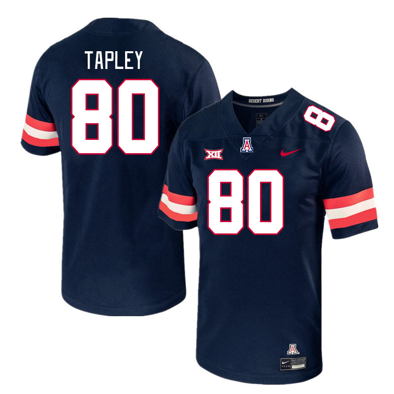 Men #80 Dylan Tapley Arizona Wildcats Big 12 Conference College Football Jerseys Stitched-Navy
